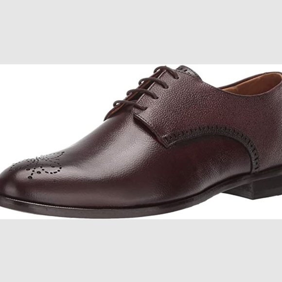 MARC JOSEPH NEW YORK Men Leather Oxford Lace-up Wingtip Dress Shoe whiskey US 10 main image 4
